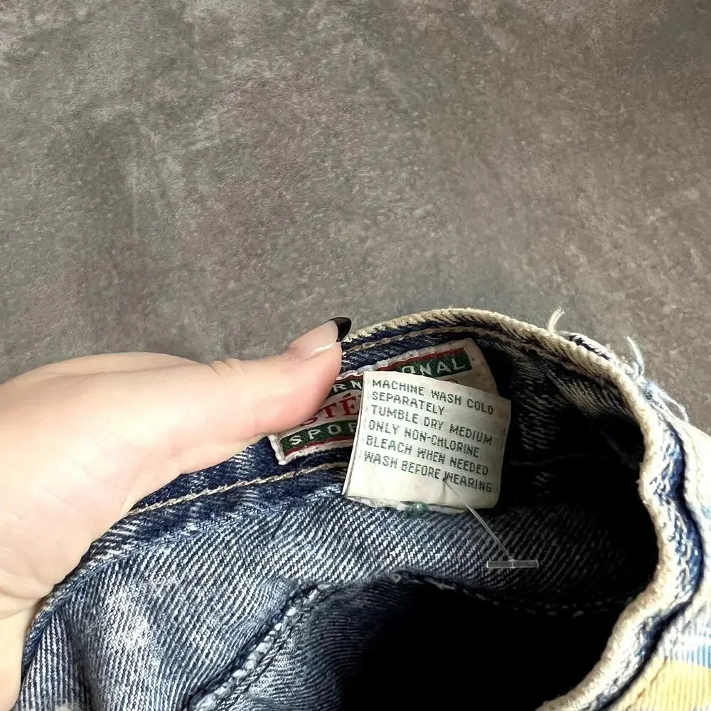Vintage 80's Stefano Jeans‎ Womens 34 High Waisted Tapered Patina Denim Retro